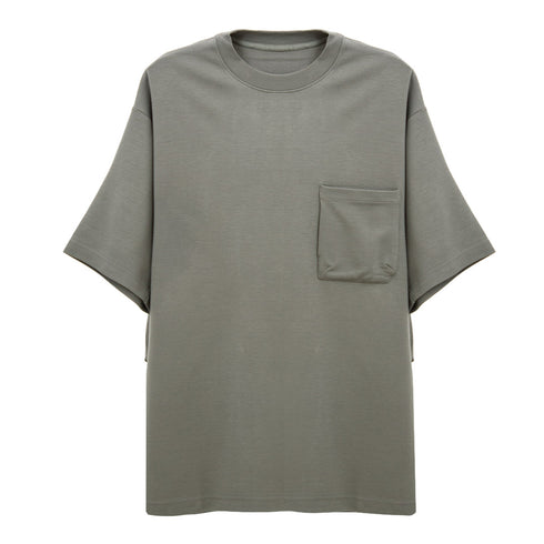 GOOPiEMADE 3D-Form Pocket Tee L-Gray M_model-01 Degli Uberti